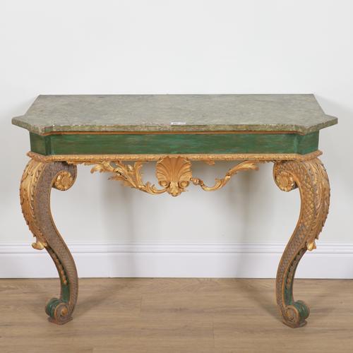 AN 18TH CENTURY STYLE CONSOLE TABLE