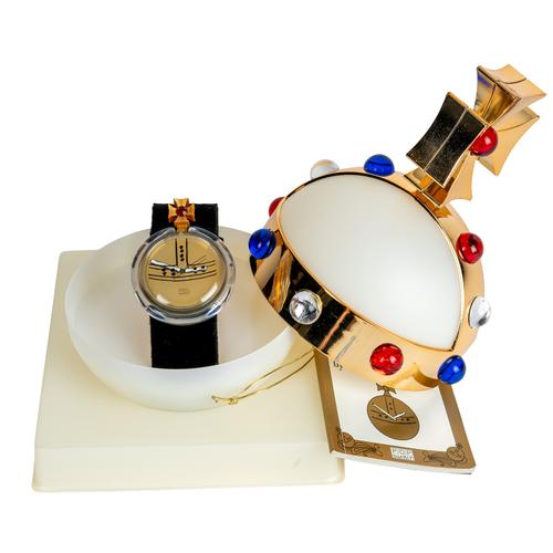 A SWATCH VIVIENNE WESTWOOD ORB WRISTWATCH