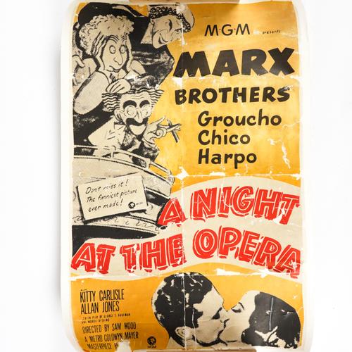 FILM MEMORABILIA: MARX BROTHERS 'A NIGHT AT THE OPERA' FILM POSTER