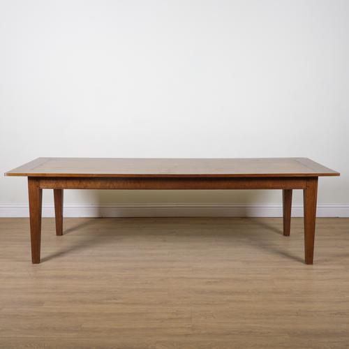 AN EARLY 19TH CENTURY FRENCH STYLE OAK KITCHEN TABLE