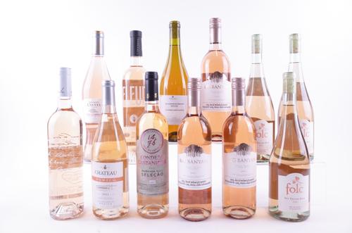 12 BOTTLES ENGLISH, FRENCH, PORTUGUESE, MEXICAN AND INDIAN ROSÉ WINE