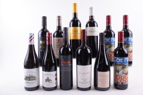 12 BOTTLES FRENCH RED WINE