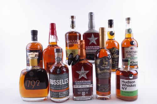 11 BOTTLES BOURBON AND RYE WHISKEY