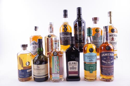 11 BOTTLES IRISH WHISKEY AND 1 SCOTCH WHISKY