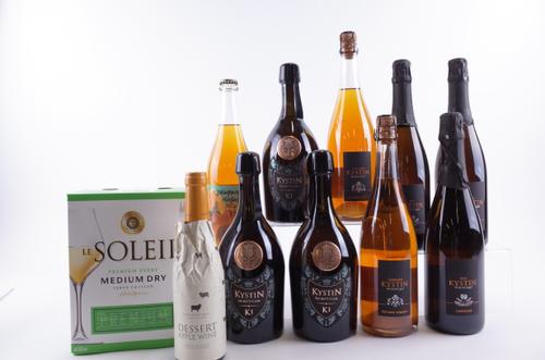 10 BOTTLES AND 1 BOX CIDER