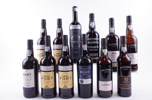 7 BOTTLES PORT AND 5 MADEIRA