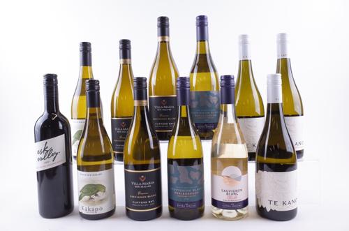 11 BOTTLES NEW ZEALAND WHITE AND 1 RED WINE