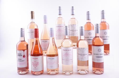 12 BOTTLES GREEK, AMERICAN, MACEDONIAN, SPANISH AND ITALIAN ROSÉ WINE
