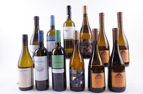 12 BOTTLES GREEK AND GEORGIAN WHITE WINE