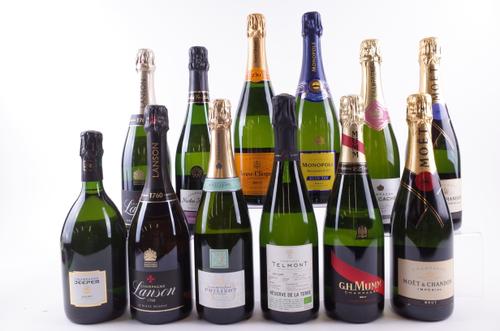 12 BOTTLES CHAMPAGNE