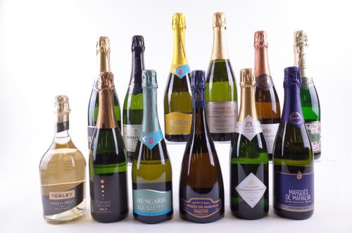 12 BOTTLES FRENCH, PORTUGUESE AND HUNGARIAN SPARKLING WINE