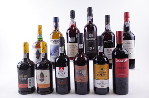 11 BOTTLES PORT AND 1 MADEIRA