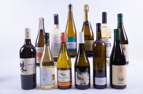 11 BOTTLES WHITE AND 1 RED WINE