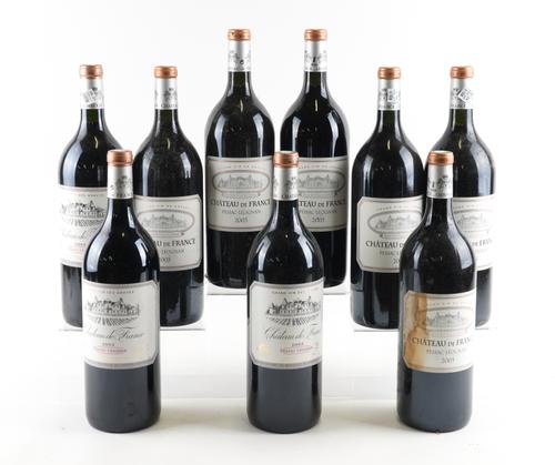 SIX MAGNUM BOTTLES OF CHATEAU DE FRANCE PESSAC LEOGNAN 2005 AND THREE MAGNUM BOTTLES OF 2003 (9)