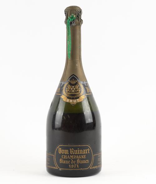 A BOTTLE OF DON RUINARD CHAMPAGNE BLANC DE BLANCS 1971