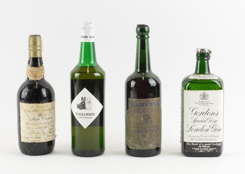 A BOTTLE OF 1914 BERISFORD PEMARTIN SOLERA SHERRY AND THREE OTHER BOTTLES (4)