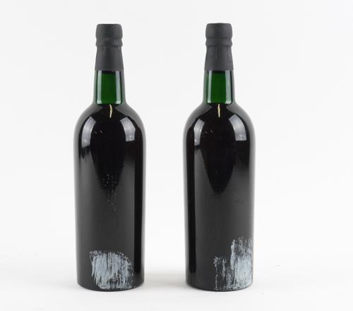 TWO BOTTLES OF UNLABELLED PORT (2)