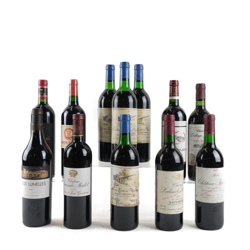 TWELVE BOTTLES FRENCH RED WINE