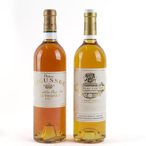 ONE BOTTLE CHATEAU RIEUSSEC SAUTERNES 2001 AND A BOTTLE CHATEAU COUTET SAUTERNES-BARSAC 2001 (2)