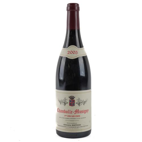 ONE BOTTLE CHAMBOLLE-MUSIGNY 1ER CRU  LES CRAS GHISLAINE BARTHOD 2005