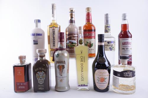 TWELVE BOTTLES VARIOUS LIQUEURS