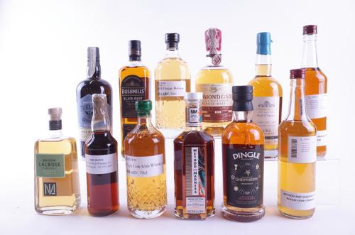 TWELVE BOTTLES WHISKY