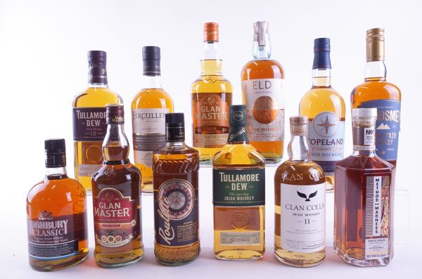 TWELVE BOTTLES WHISKY