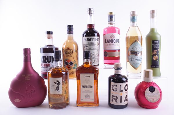 ELEVEN BOTTLES LIQUEURS