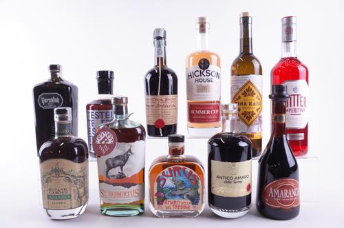 ELEVEN BOTTLES LIQUEURS AND APERATIFS