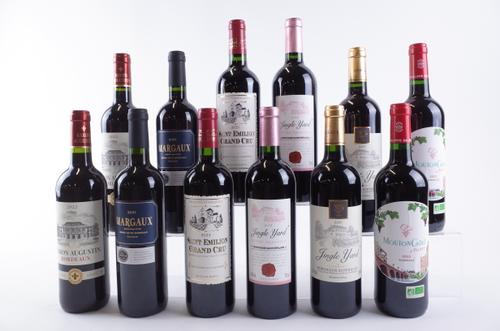 TWELVE BOTTLES BORDEAUX RED WINE