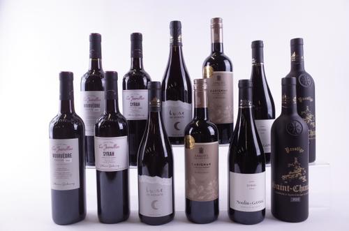 TWELVE BOTTLES LANGUEDOC-ROUSSILLON RED WINE