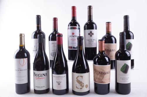 TWELVE BOTTLES SPANISH RED WINE