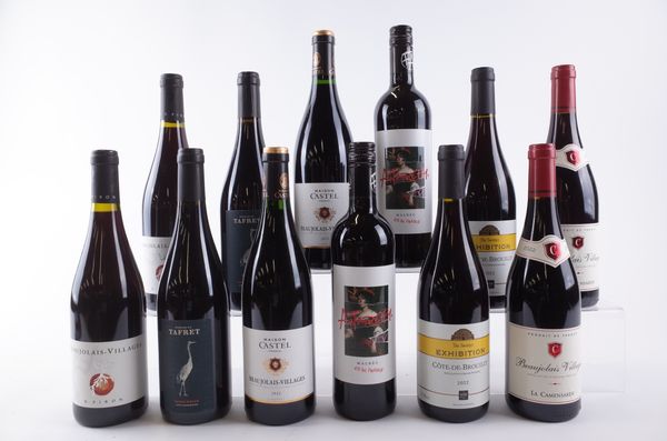 TWELVE BOTTLES FRENCH RED WINE