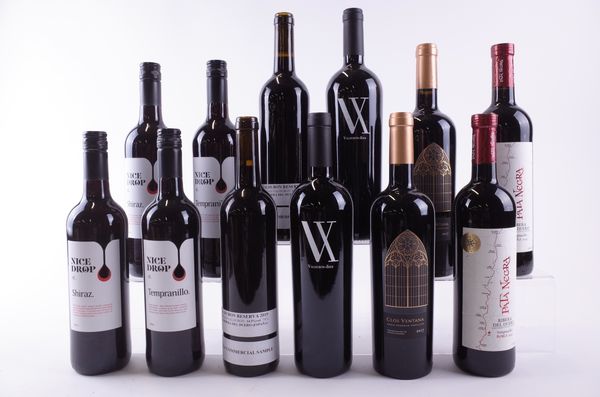 TWELVE BOTTLES SPANISH RED WINE