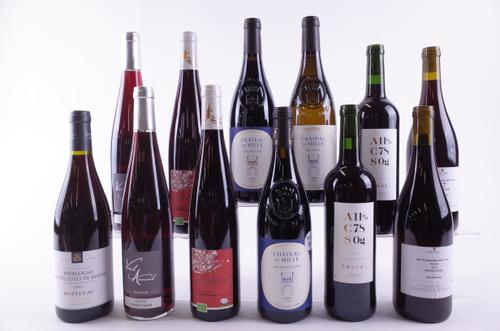 TWELVE BOTTLES FRENCH RED WINE