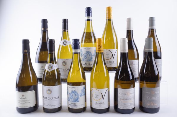TWELVE BOTTLES WHITE BURGUNDY
