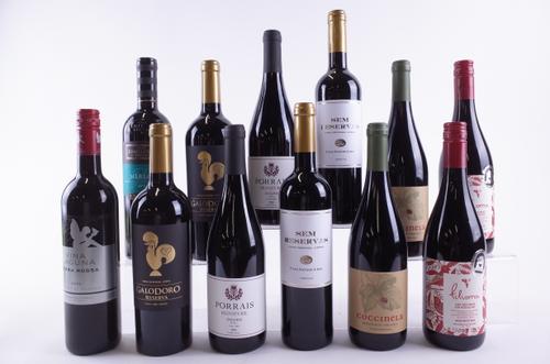 TWELVE BOTTLES PORTUGUESE, GREEK AND CROATIAN RED WINE