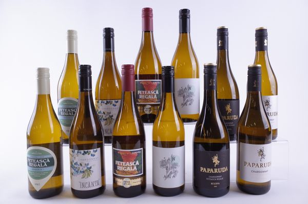 TWELVE BOTTLES ROMANIAN WHITE WINE