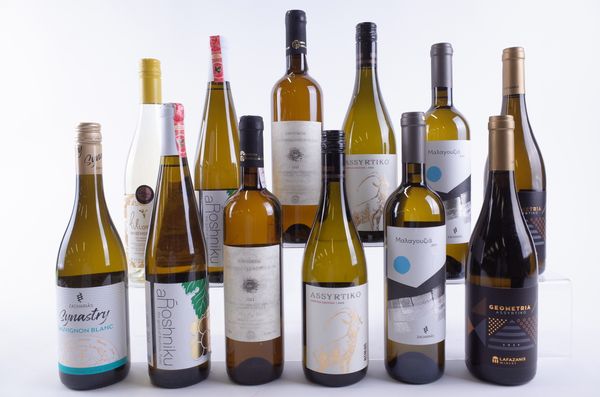 TWELVE BOTTLES GREEK WHITE WINE