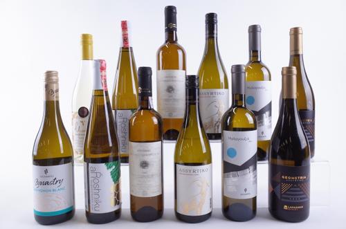 TWELVE BOTTLES GREEK WHITE WINE