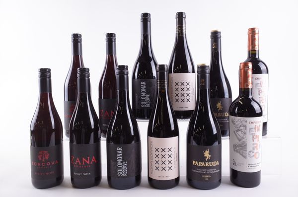 TWELVE BOTTLES EASTERN EUROPEAN RED WINE