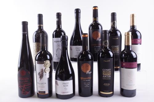 ELEVEN BOTTLES ROMANIAN RED AND ONE WHITE WINE