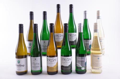 TWELVE BOTTLES GERMAN WHITE WINE