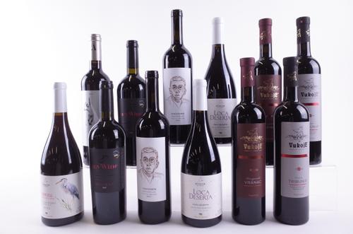 TWELVE BOTTLES EASTERN EUROPEAN RED WINE