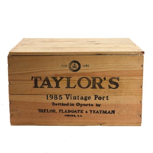 TWELVE BOTTLES TAYLOR'S VINTAGE PORT 1985