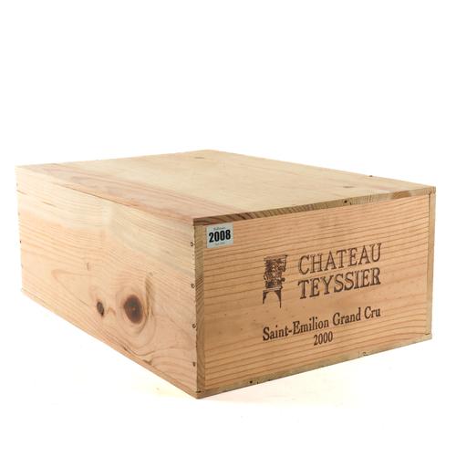 TWELVE BOTTLES CHÂTEAU TEYSSIER SAINT-EMILION GRAND CRU 2000