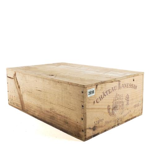 TWELVE BOTTLES CHÂTEAU LANESSAN HAUT-MEDOC 1990
