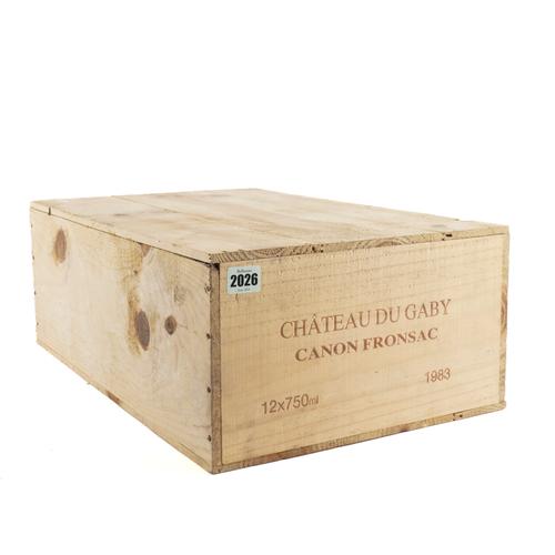 TWELVE BOTTLES CHÂTEAU DU GABY CANON FRONSAC 1983