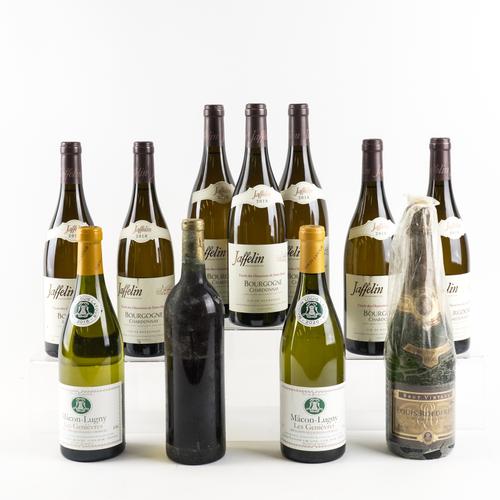 TEN BOTTLES VARIOUS WINES AND ONE PORT (11)