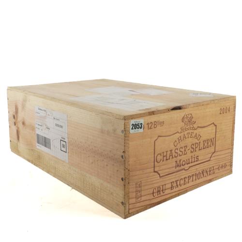 TWELVE BOTTLES CHÂTEAU CHASSE-SPLEEN MOULIS CRU EXCEPTIONNEL 2004